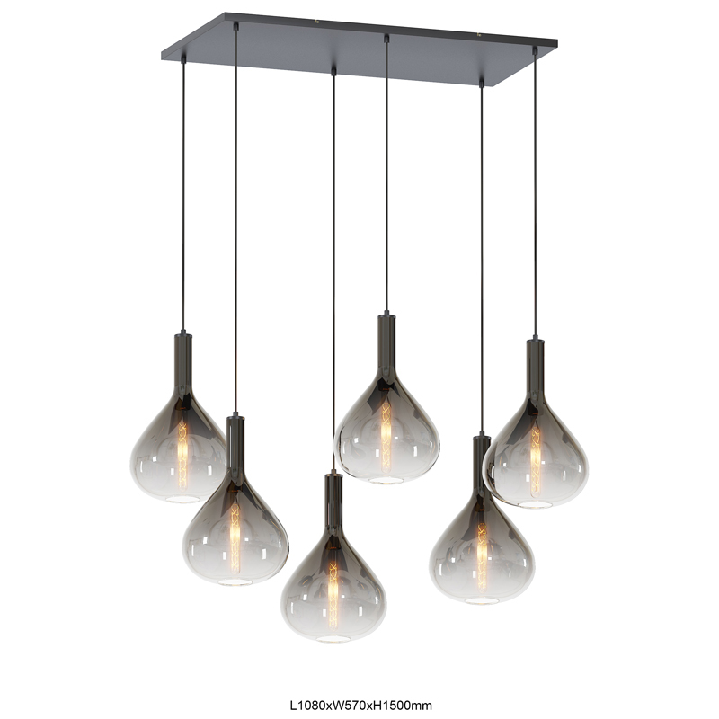 Lucide FIX - Hanglamp - Ø 10 cm - 1xE27 - Zwart