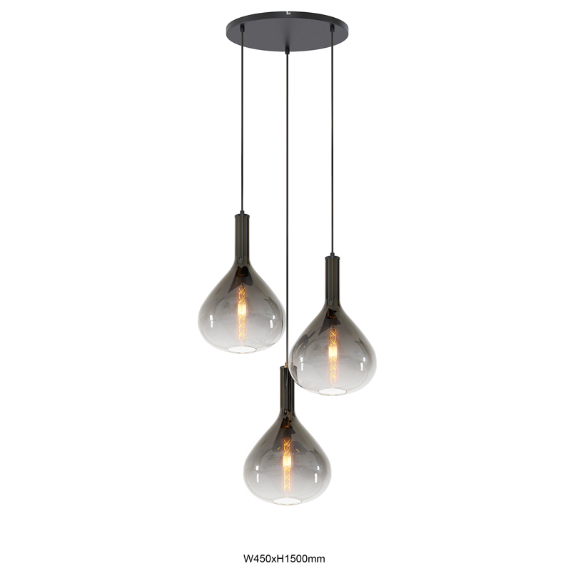 Lucide FIX - Hanglamp - Ø 10 cm - 1xE27 - Zwart