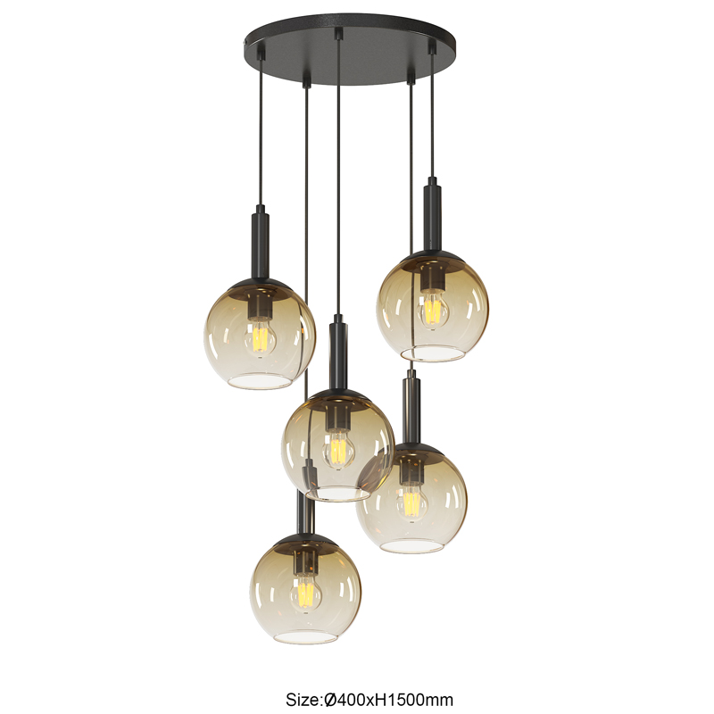 Lucide FIX - Hanglamp - Ø 10 cm - 1xE27 - Zwart