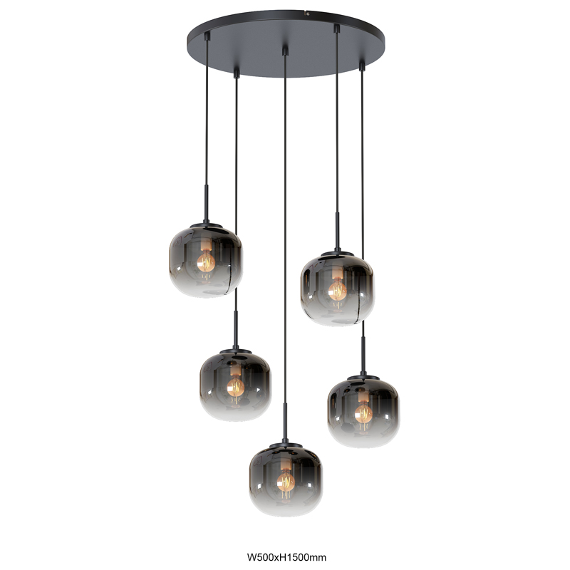 Lucide FIX - Hanglamp - Ø 10 cm - 1xE27 - Zwart