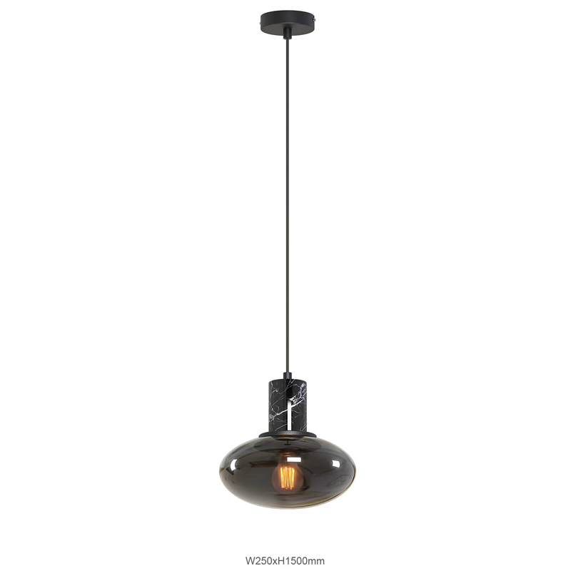 Lucide FIX - Hanglamp - Ø 10 cm - 1xE27 - Zwart